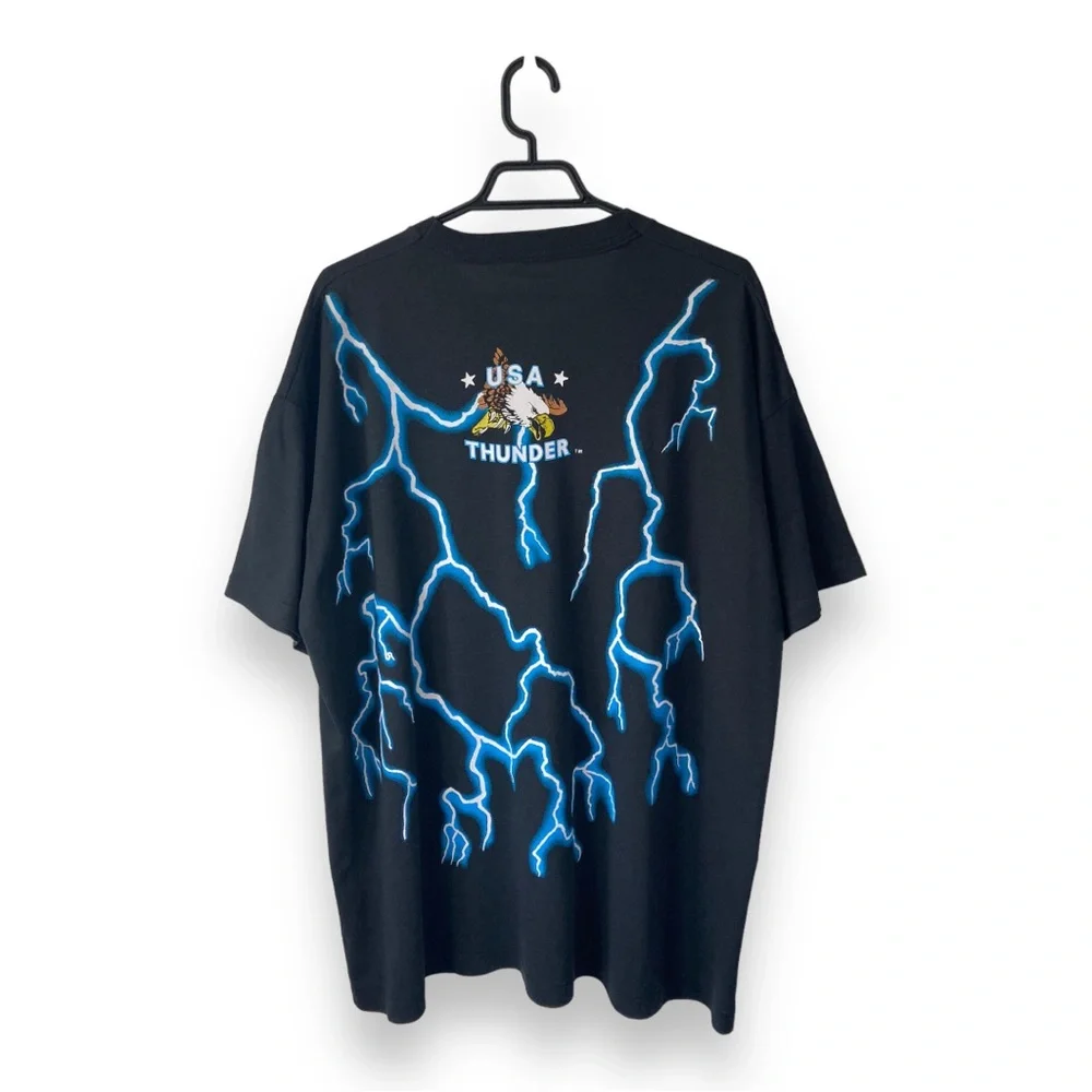 USA Thunder Black Eagle Brazos Sportswear Oversized T-shirt - Picture 2 of 10